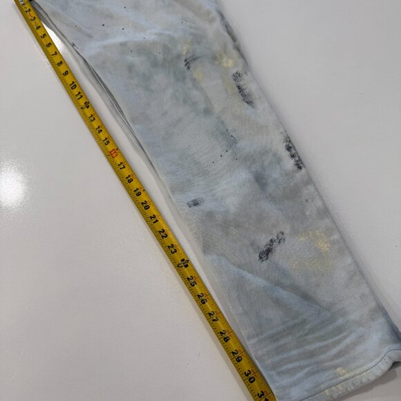 Hudson Zack Sprayed Gray Paint Splatter Skinny Jeans Men's Size 40 NWT NEW - Picture 10 of 12